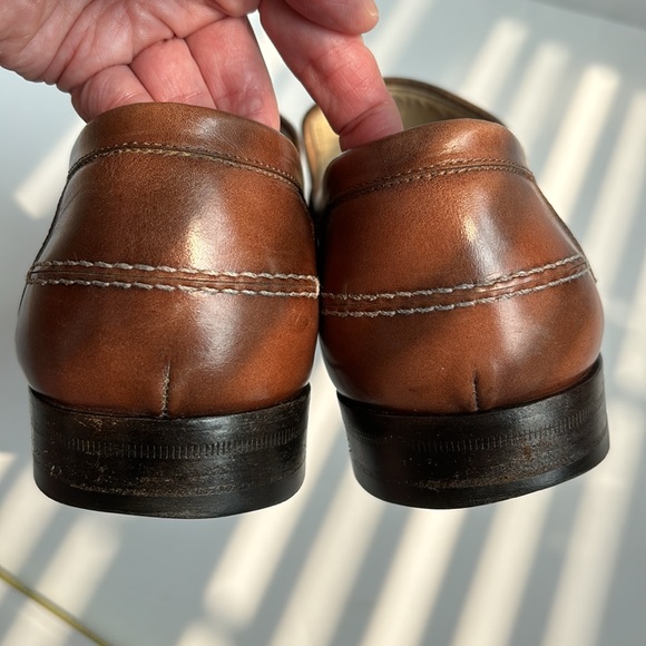 Salvatore Ferragamo Chestnut Brown Italian Leather Loafers Size 10.5 D - Picture 15 of 15